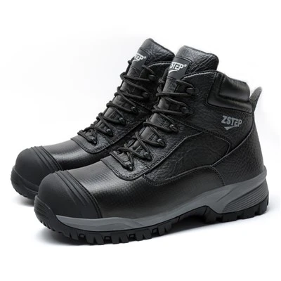 Black Construction Boots